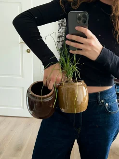 Berit, mustard ø12 cm