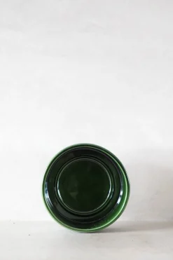 Hoff underskål, glaseret grøn
