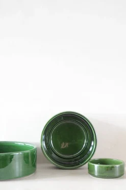 Hoff underskål, glaseret grøn