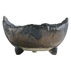 Japansk bonsai krukke, håndlavet, sort