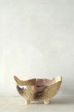 Japansk bonsai krukke, håndlavet, brun